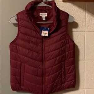 Maroon Puffer Vest